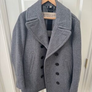 Burberry Brit Men’s Wool Peacoat Jacket - Like New - Size Medium - Worn Twice